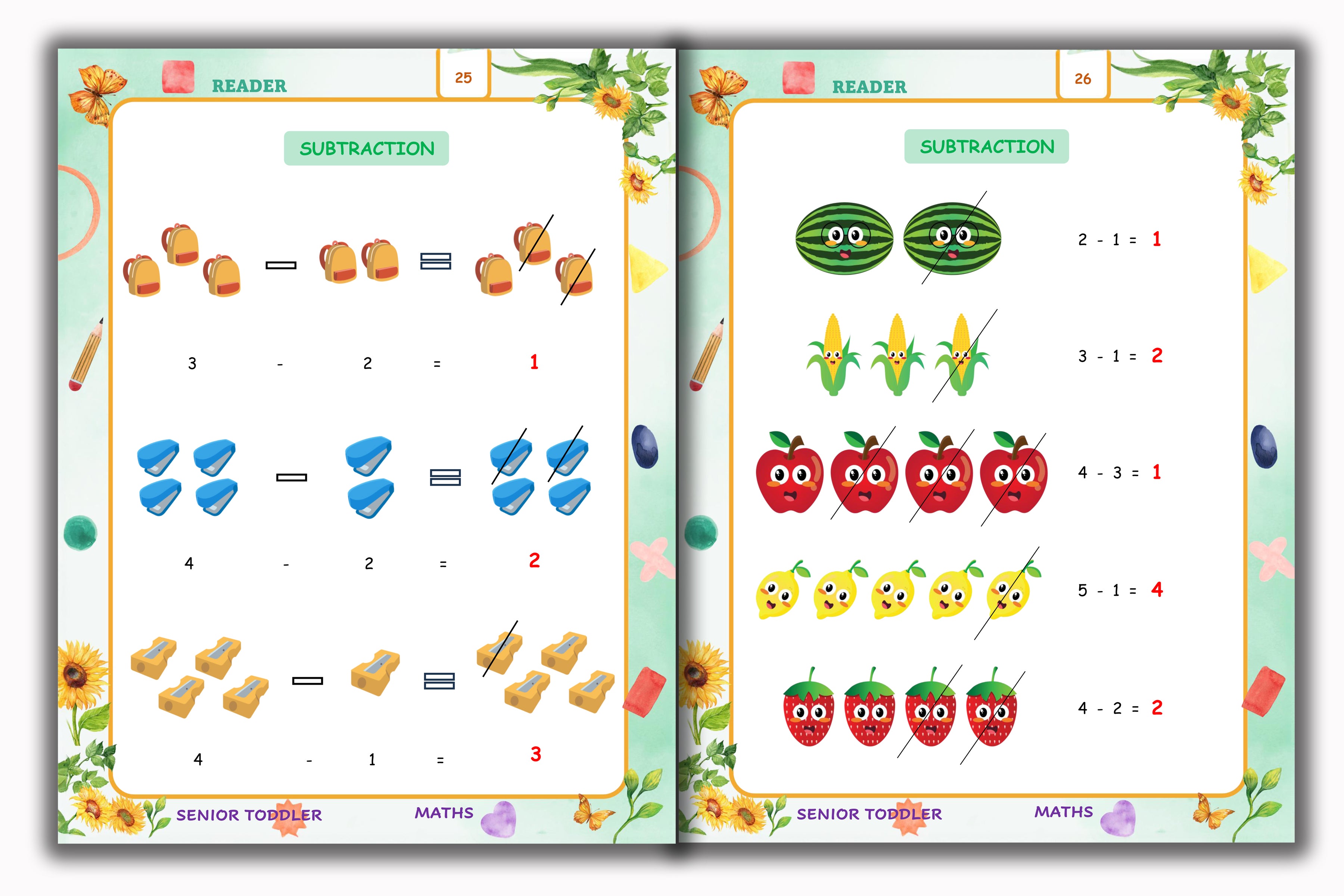 Senior Toddler - Maths Reader (Pre KG)