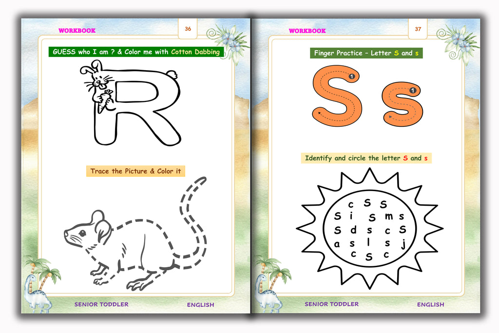 Senior Toddler - English Workbook (Pre KG)
