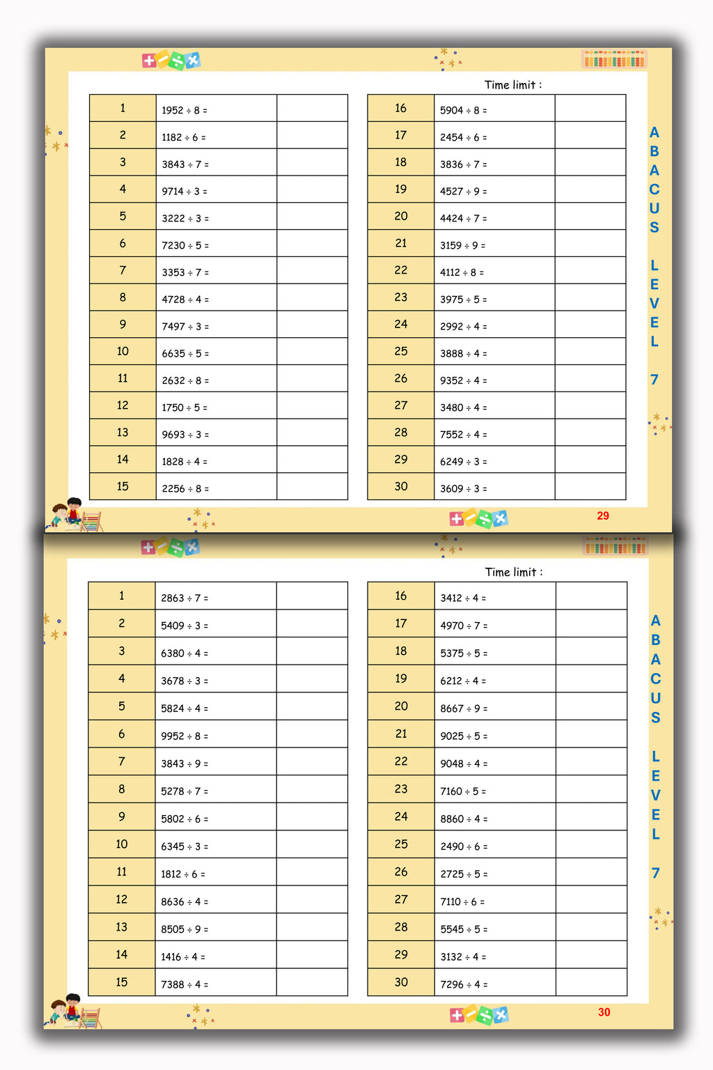 Abacus Book - Level 7