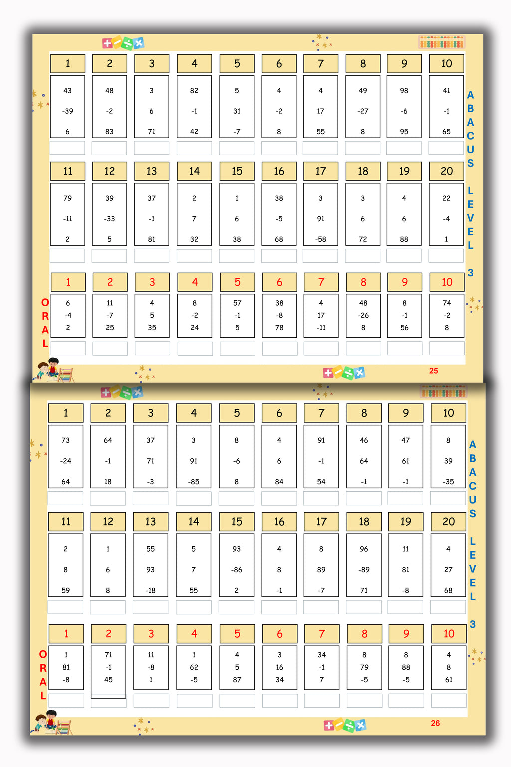 Abacus Book - Level 3