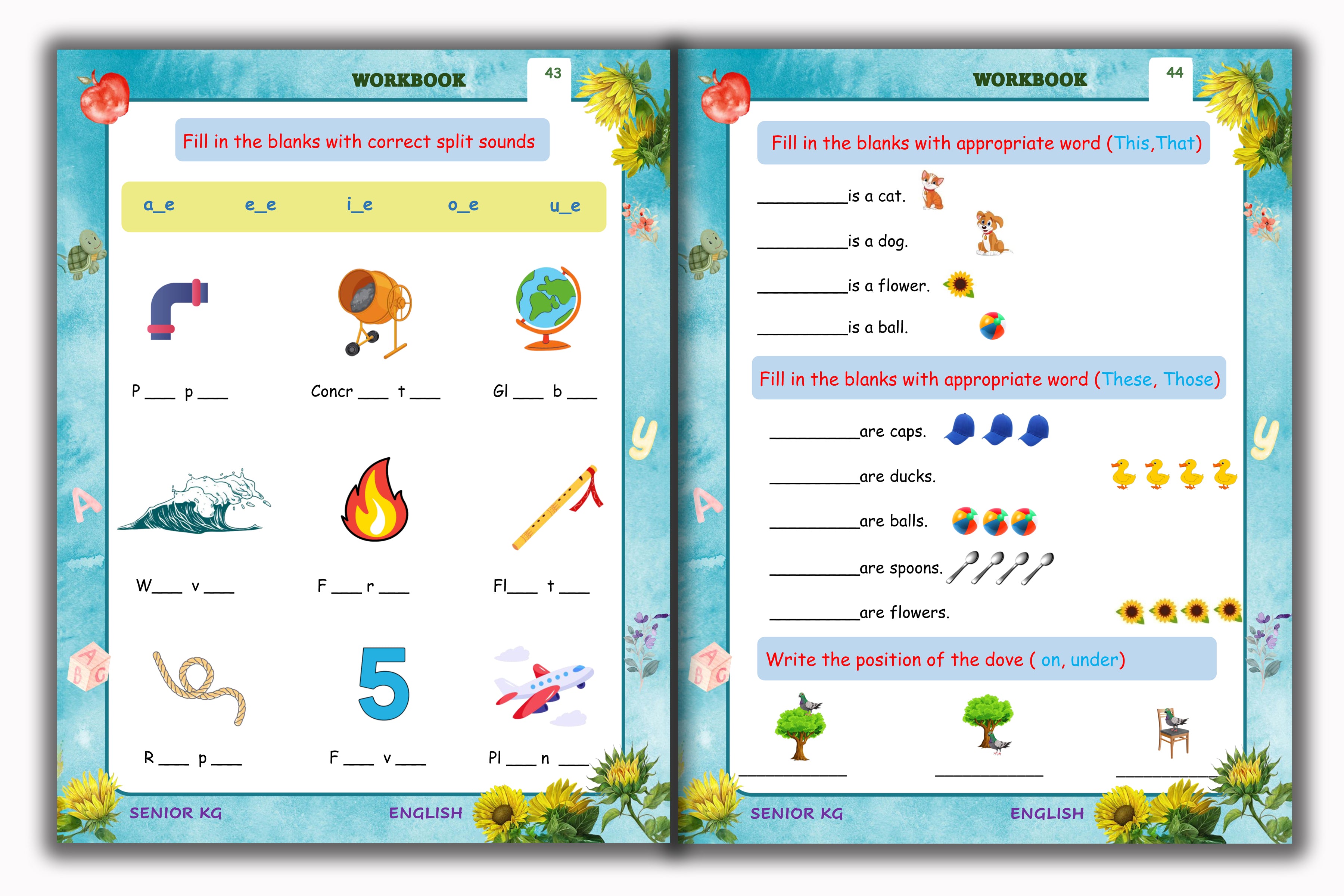 Senior KG - English Workbook