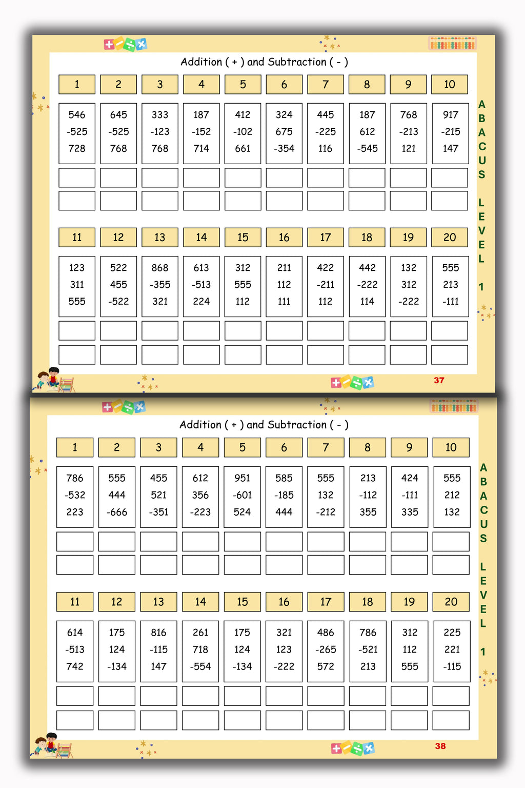 Abacus Book - Level 1