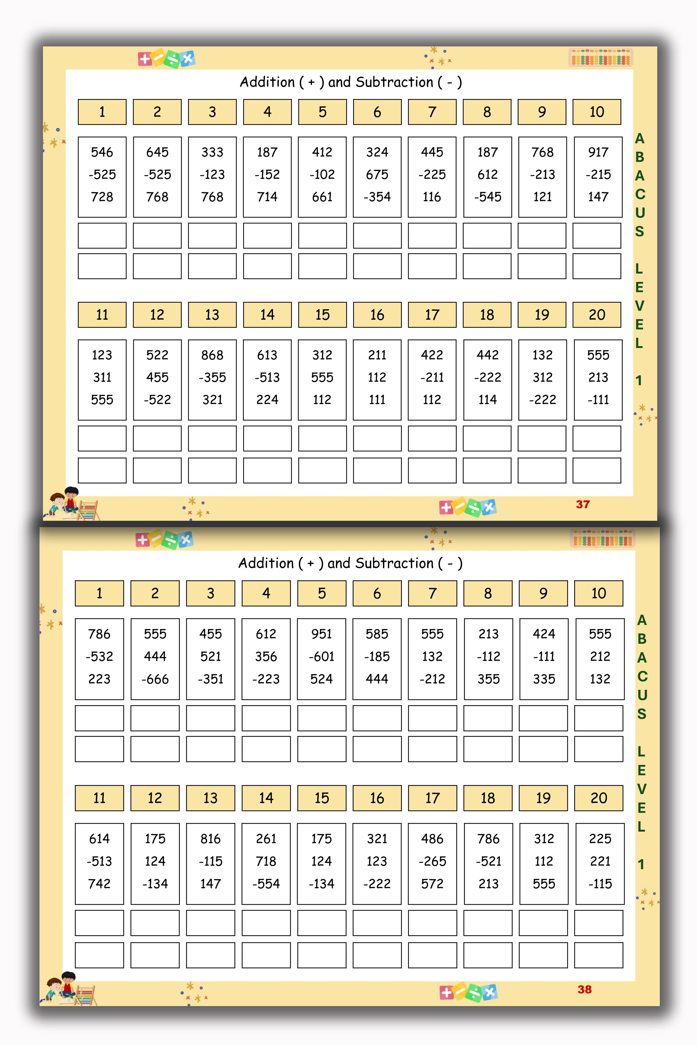 Abacus Book - Level 1
