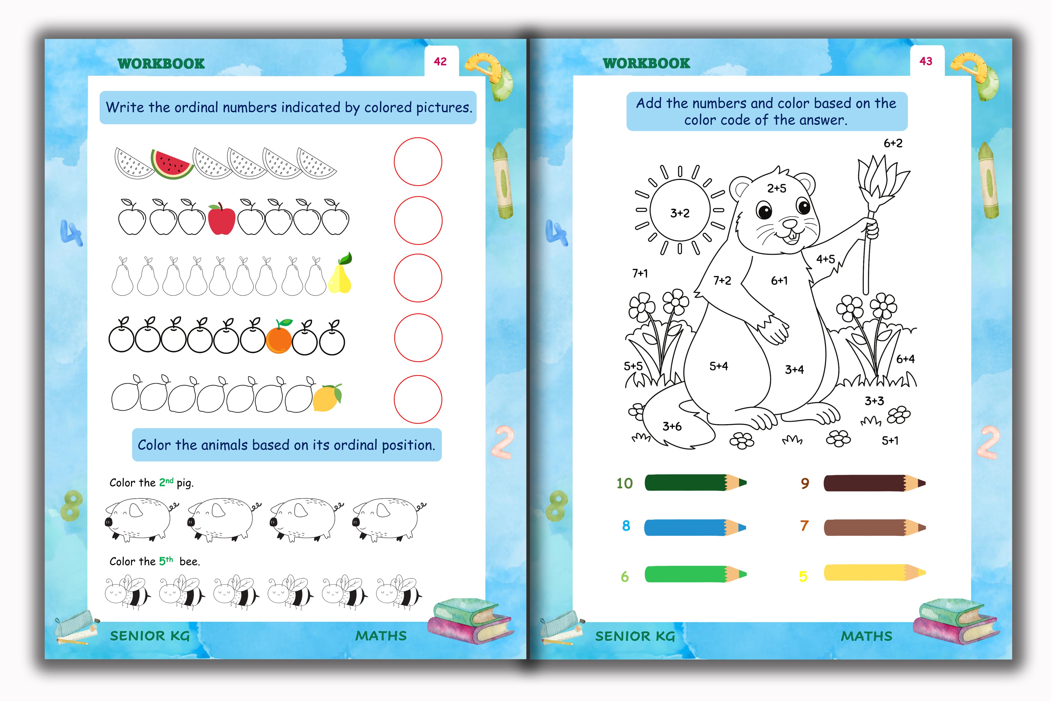 Senior KG - Maths Workbook