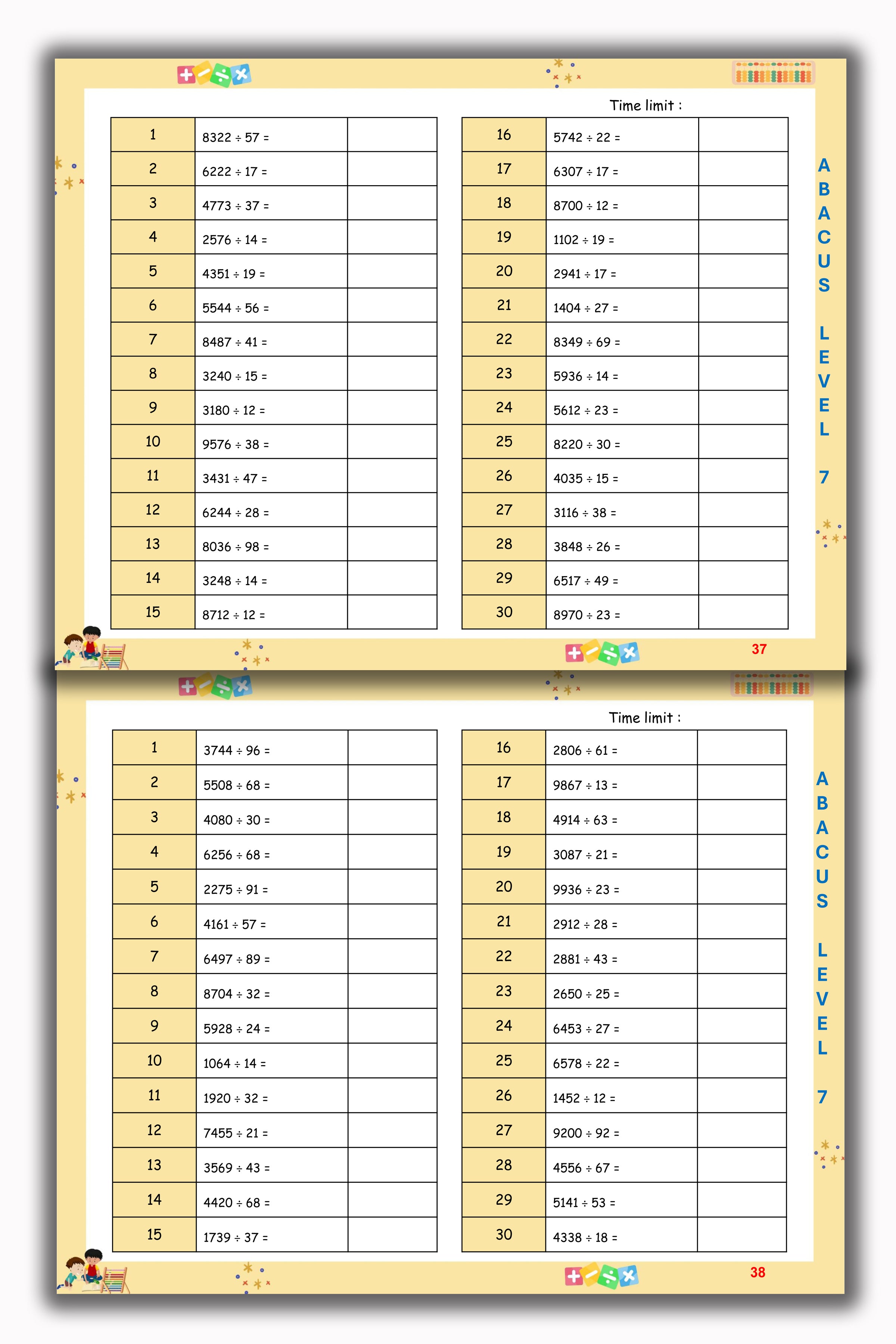 Abacus Book - Level 7