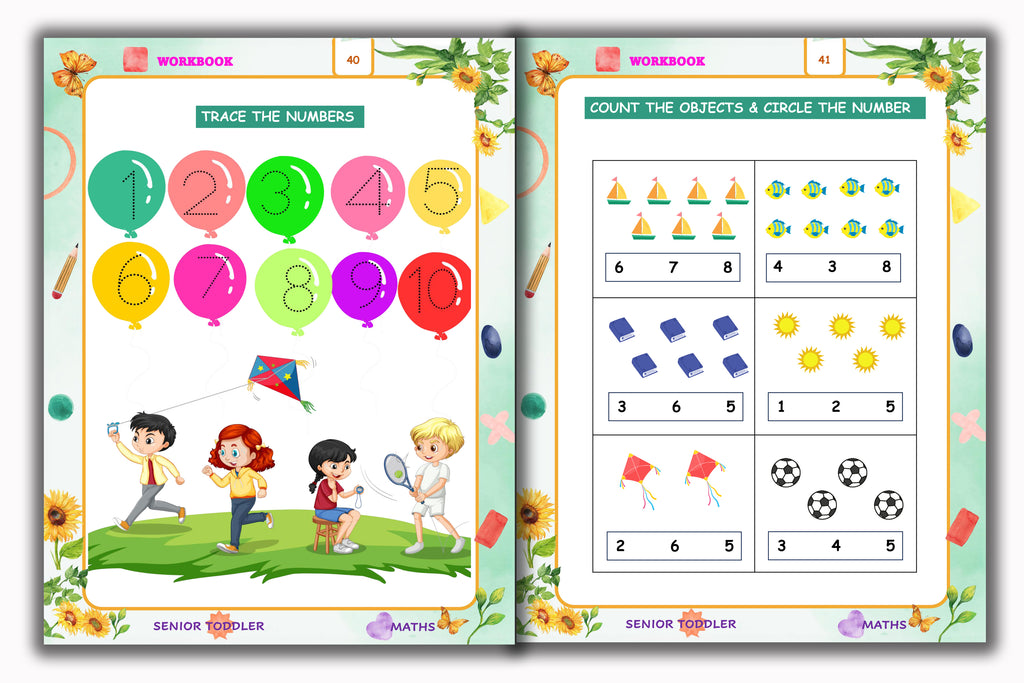 Senior Toddler - Maths Workbook (Pre KG)