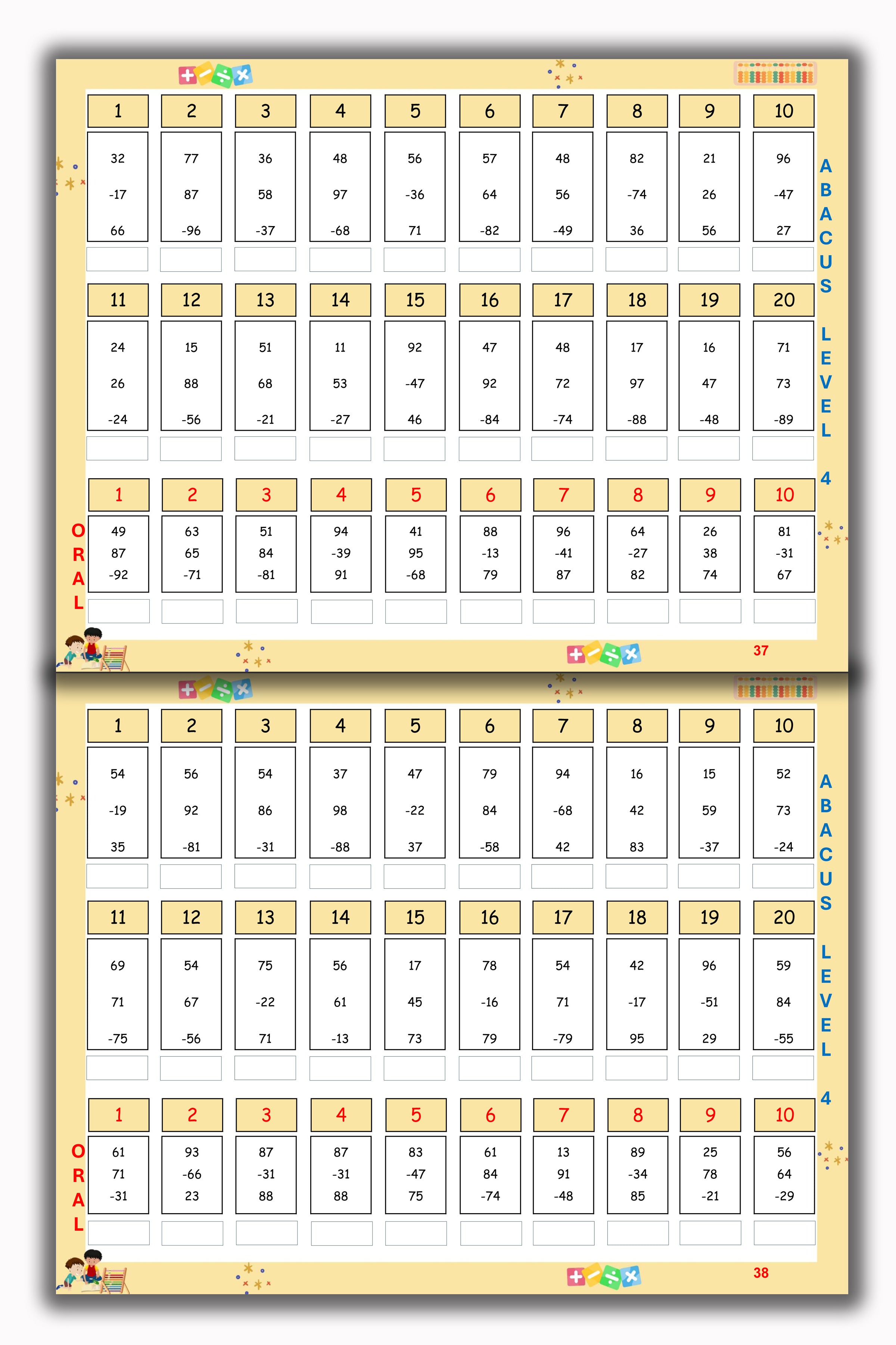 Abacus Book - Level 4