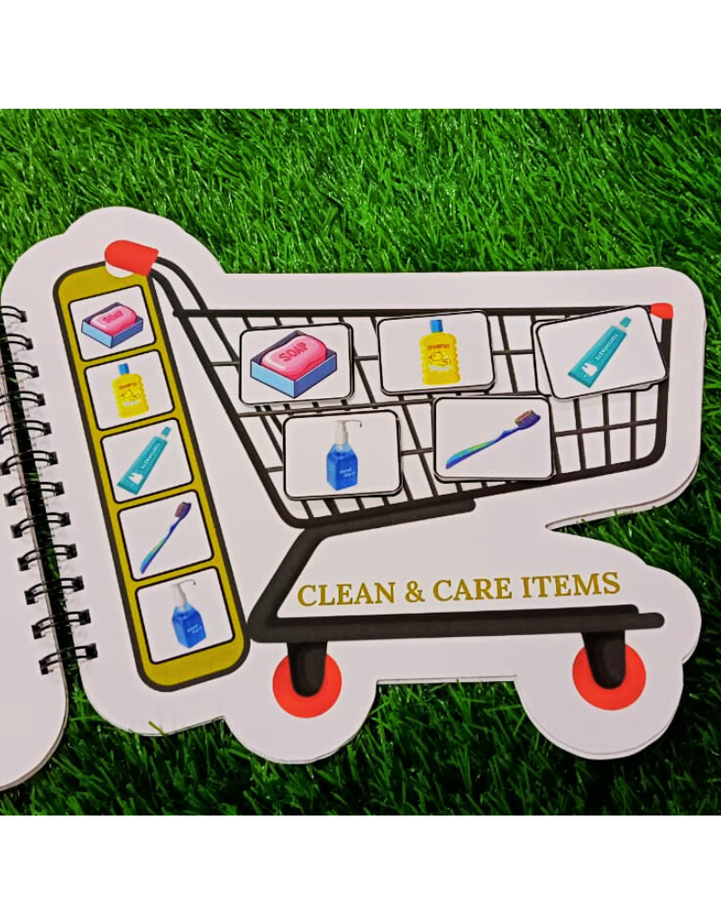 Shopping Trolley Velcro Activity Book