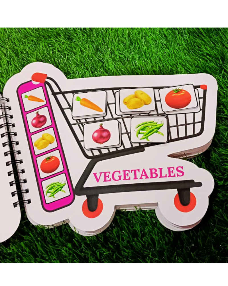 Shopping Trolley Velcro Activity Book