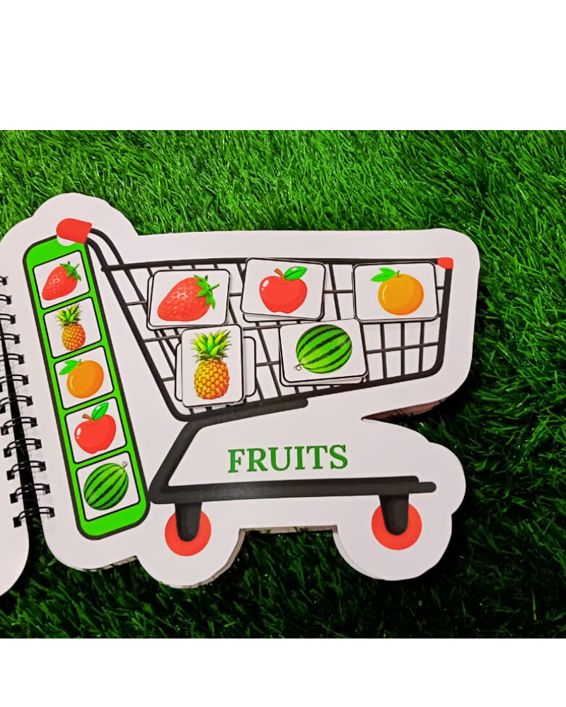Shopping Trolley Velcro Activity Book
