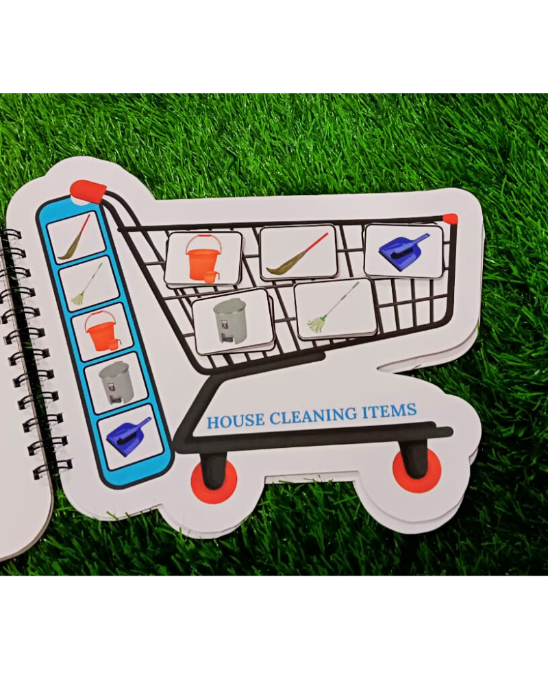 Shopping Trolley Velcro Activity Book