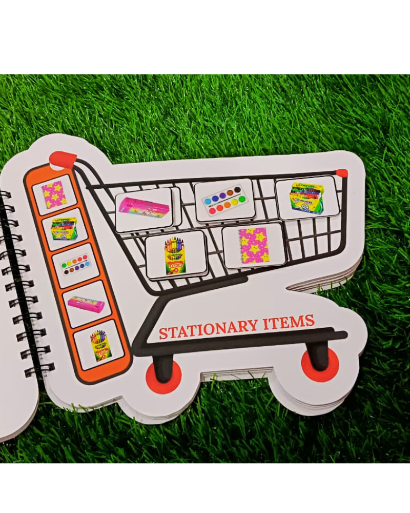 Shopping Trolley Velcro Activity Book