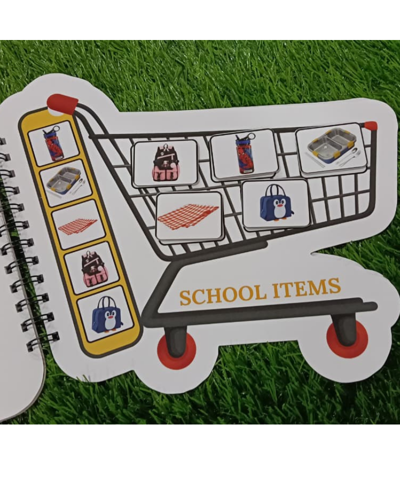 Shopping Trolley Velcro Activity Book
