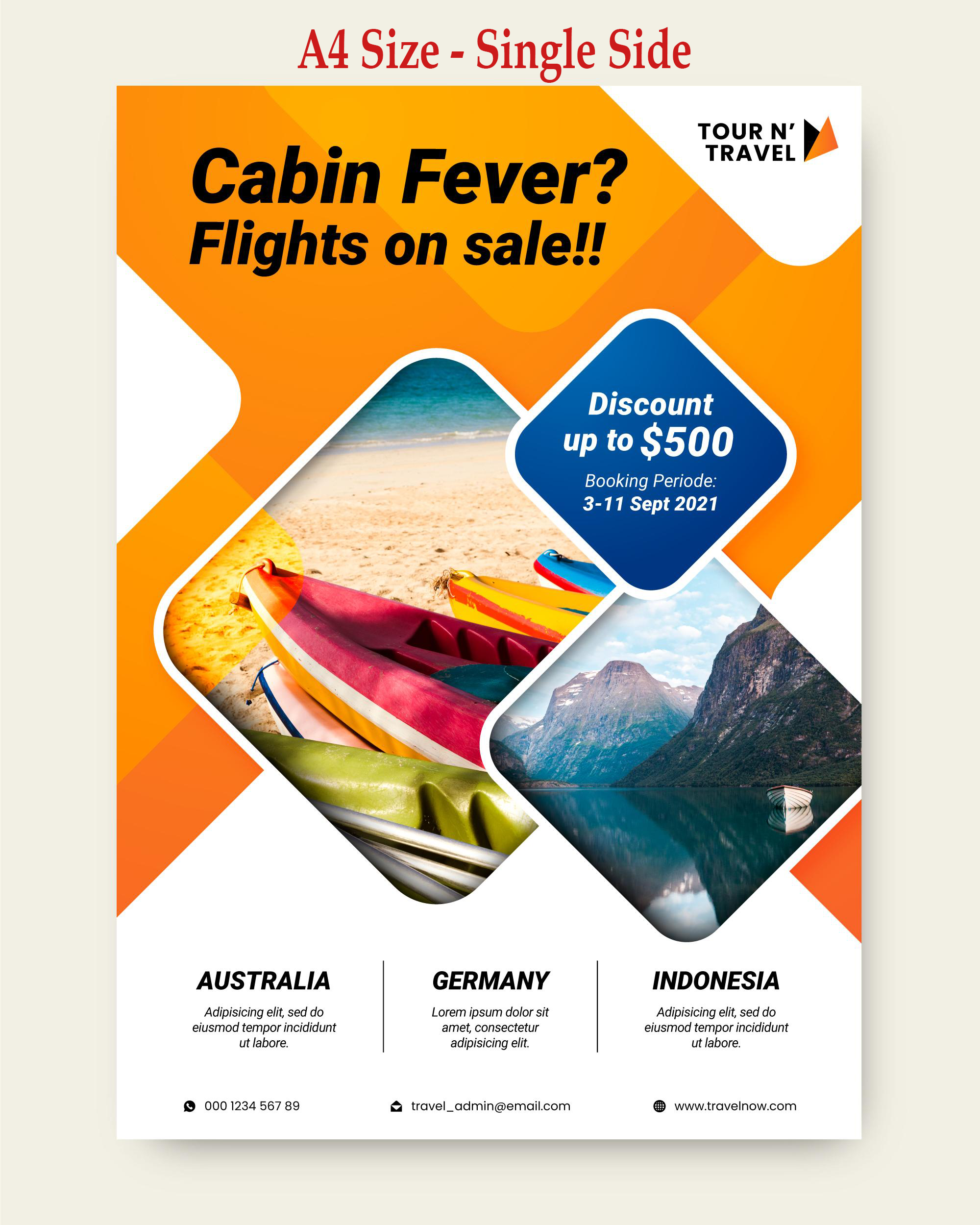 Pamphlet/Flyers - 130 GSM glossy paper