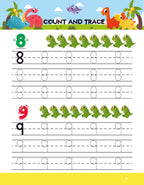 Activity Books Combo 7 - Dinosaur Math Activities, Fill In Missing Letters, Opposites, Shapes, Spot The Differences
