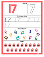 Activity Books Combo 10 - Alphabet Fun Shapes, Count And Write, Cut And Glue, Number Worksheet, science