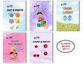 Activity Books Combo 11 - Circle The Shapes, Count And Match, Cut And Paste, Match Letters, Math Fun