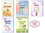 Activity Books Combo 15 - Count And Add, CVC Words, Rhyming Words, Sudoku, Unscramble Words