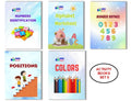 Activity Books Combo 6 - Alphabet Worksheet, Colors, Number Rhymes, Numbers Identification, Positions