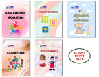 Activity Books Combo  9 - Alphabet Activities, Coloring For Fun, Counting, How Many, Missing Numbers