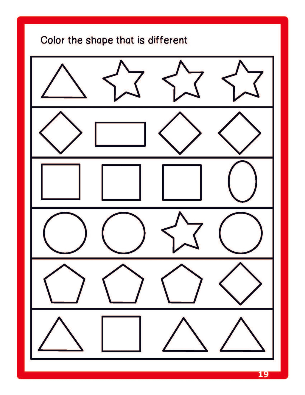 Activity Books Combo 7 - Dinosaur Math Activities, Fill In Missing Letters, Opposites, Shapes, Spot The Differences