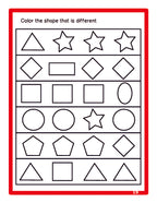 Activity Books Combo 7 - Dinosaur Math Activities, Fill In Missing Letters, Opposites, Shapes, Spot The Differences