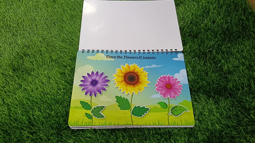 Flowers Velcro Activity Book