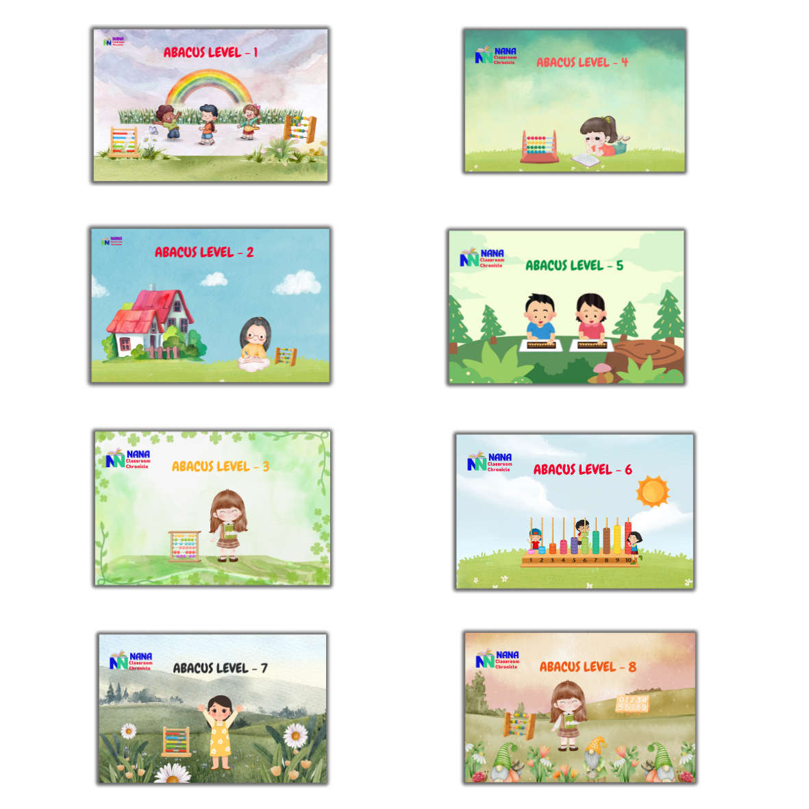 Abacus Books Level 1 - 8