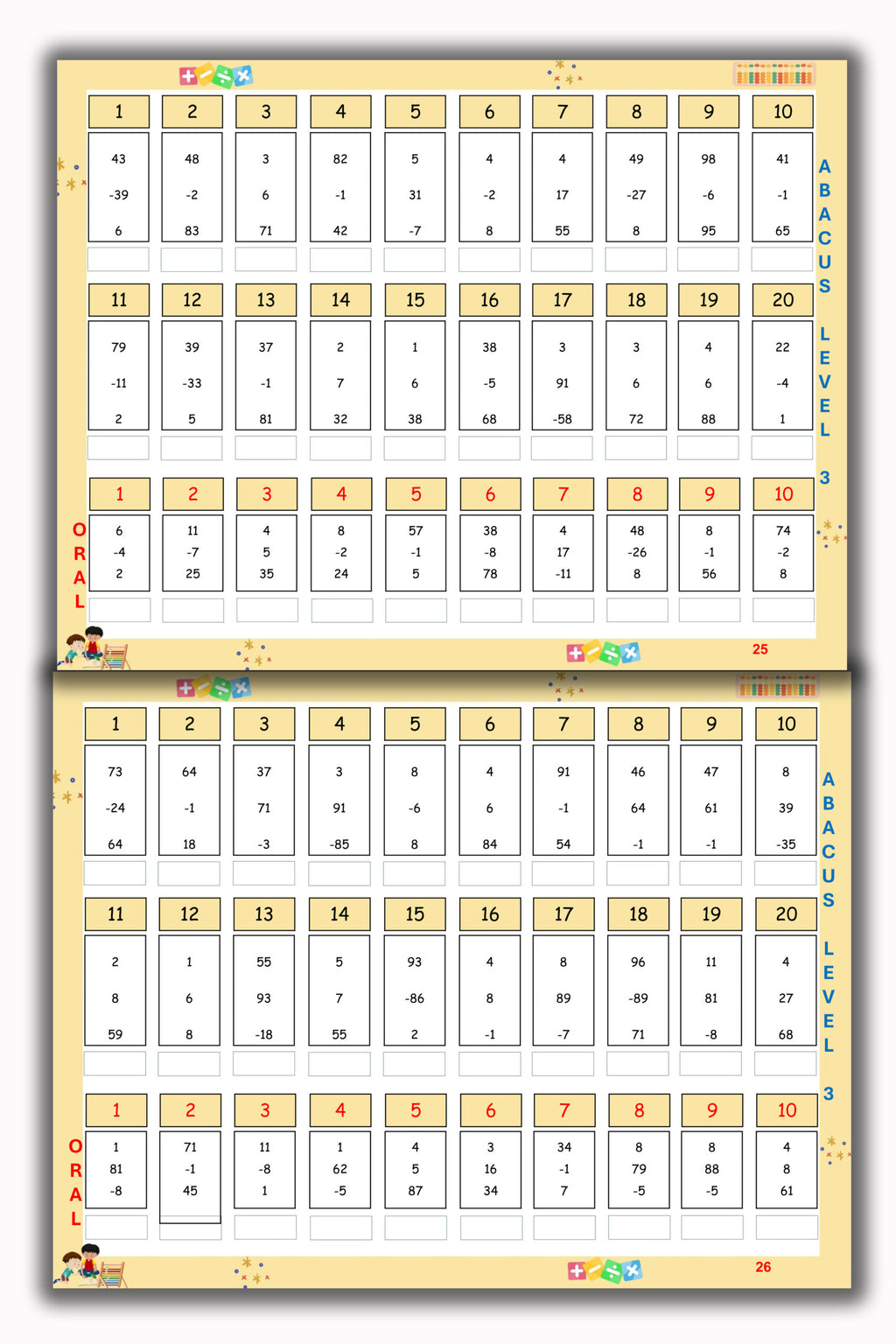 Abacus Books Level 1 - 8