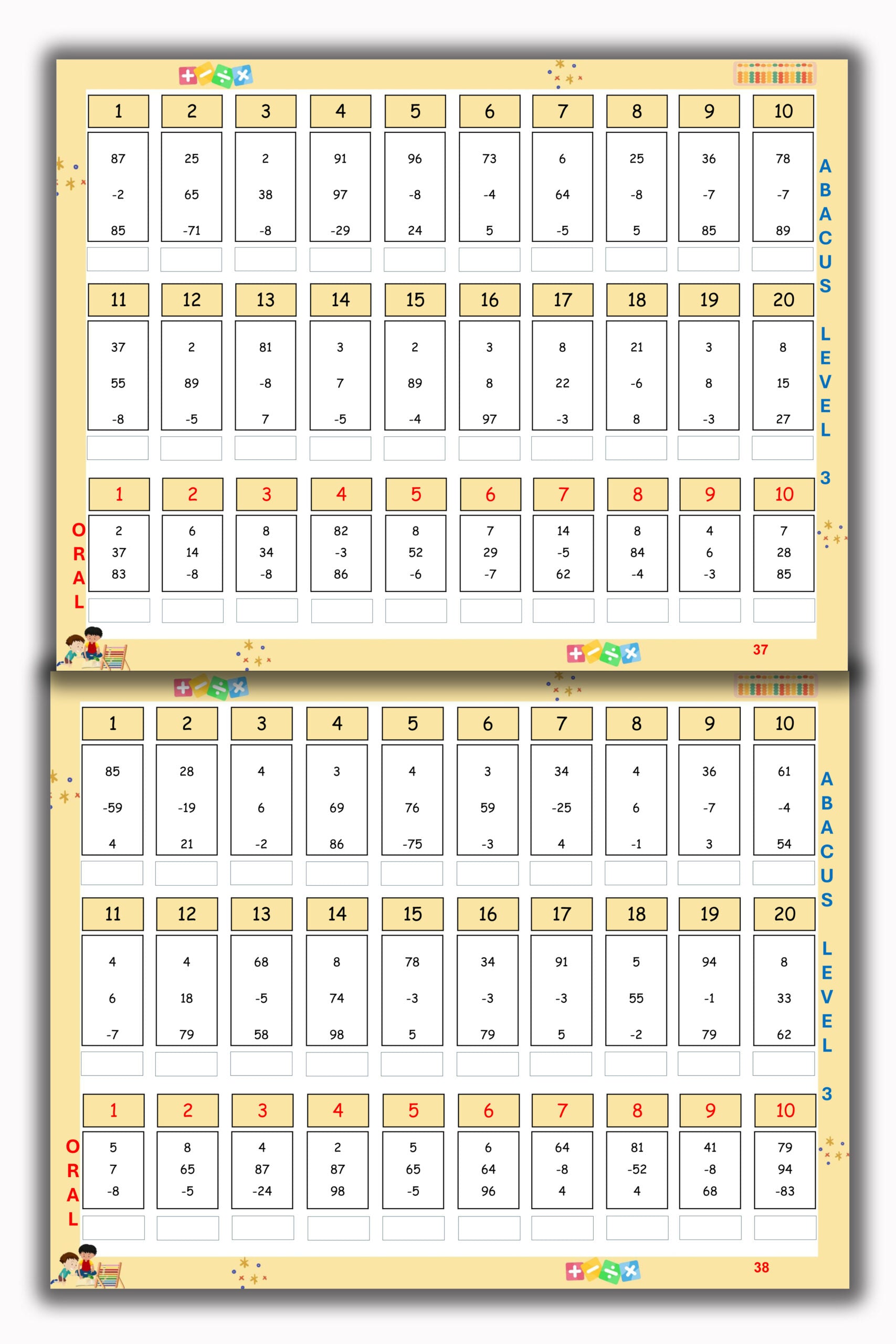 Abacus Books Level 1 - 8