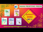 Activity Books Combo 3 - Circle The Cute Dinosaurs, Circle The Letters, Drawing, Number Flashcards, Number Trace And Write