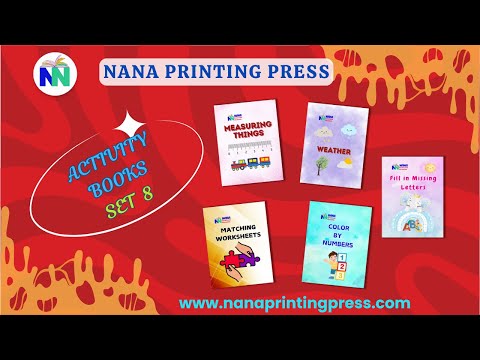 Activity Books Combo 8 - Color By Numbers, Matching Worksheets, Measuring Things, Missing Letters, Weather