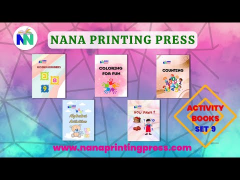Activity Books Combo  9 - Alphabet Activities, Coloring For Fun, Counting, How Many, Missing Numbers