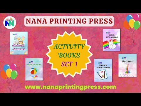 Activity Books Combo 1 - Animal Sounds, Circle The Color, Color Cute Animals, Patterns, Tracing