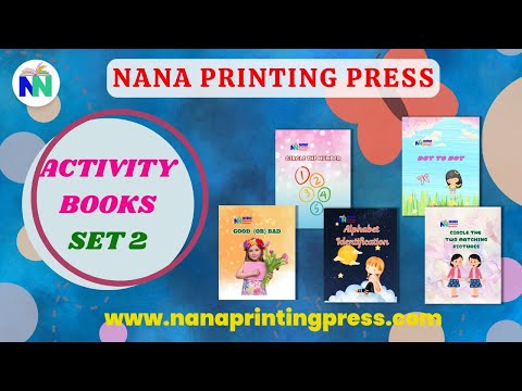 Activity Books Combo 2 - Alphabet Identification, Circle The Number, Circle The Two Matching Pictures, Dot To Dot, Good Or Bad