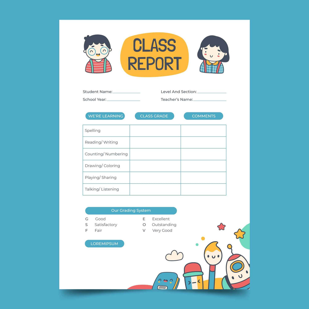 Report Card - 300 GSM Board